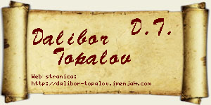 Dalibor Topalov vizit kartica